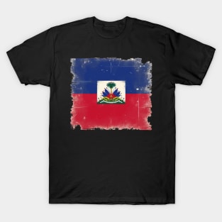 Vintage Haiti Haitian Flag Day Haitian Pride T-Shirt